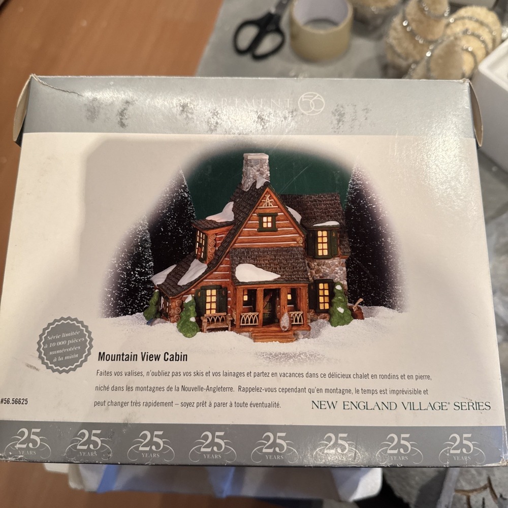 Department Dept 56 New England Village Series MOUNTAIN VIEW CABIN 25 #56.56625